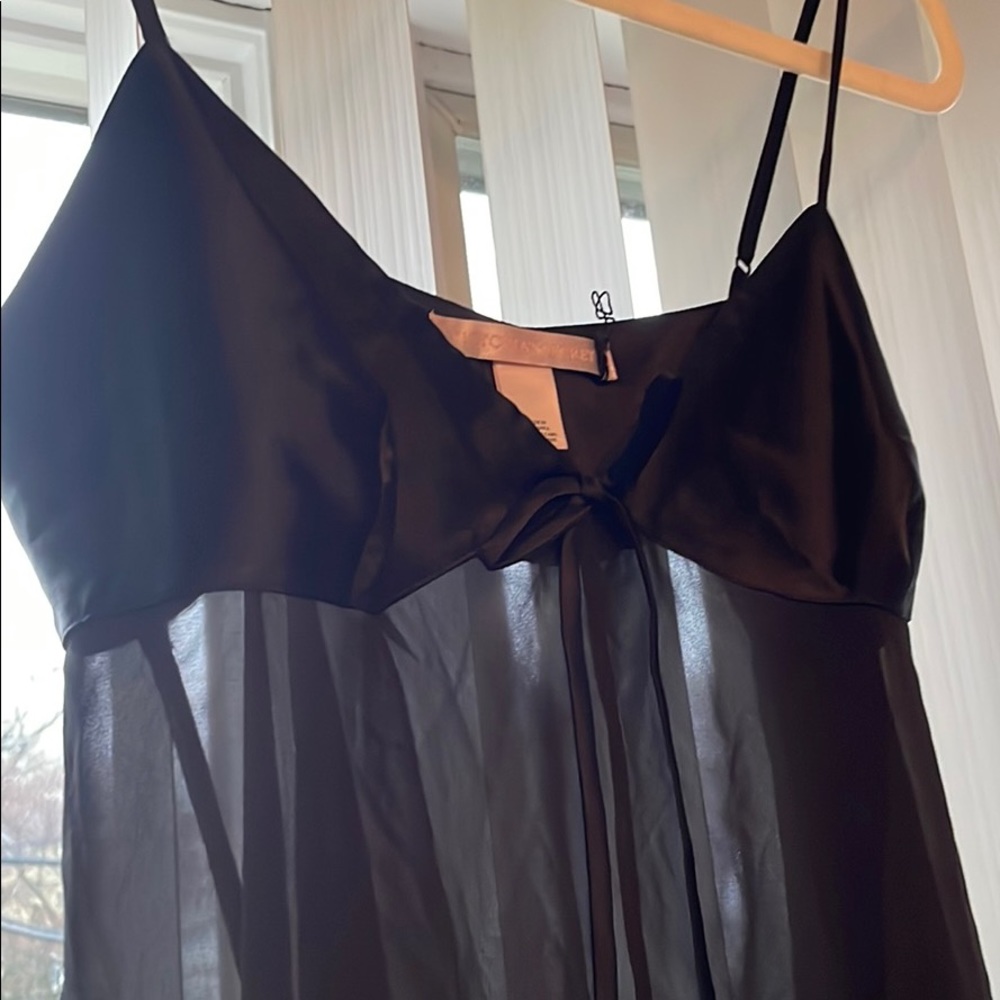 Victoria’s Secret Black Silky Lingerie Dress - Picture 4 of 5